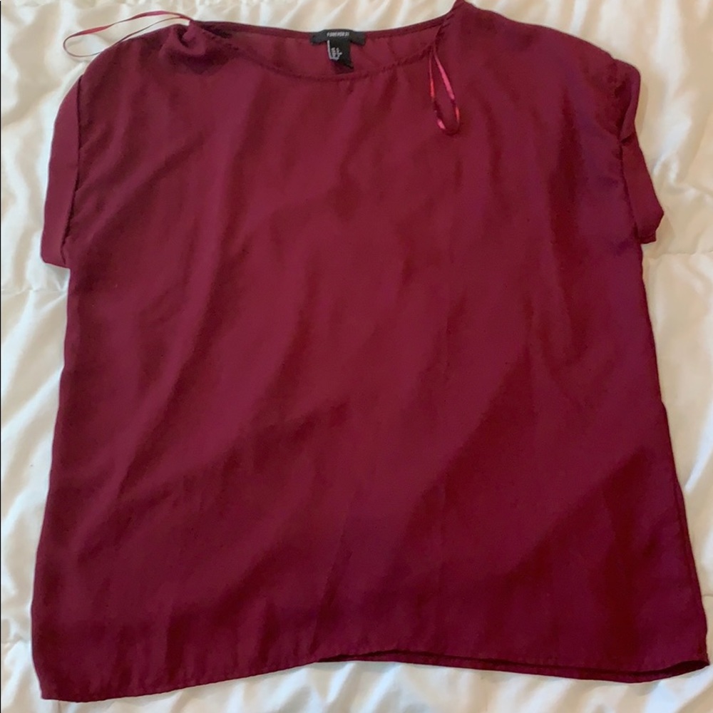 comfy fancy maroon blouse